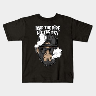 MONKEY SMOKING Kids T-Shirt